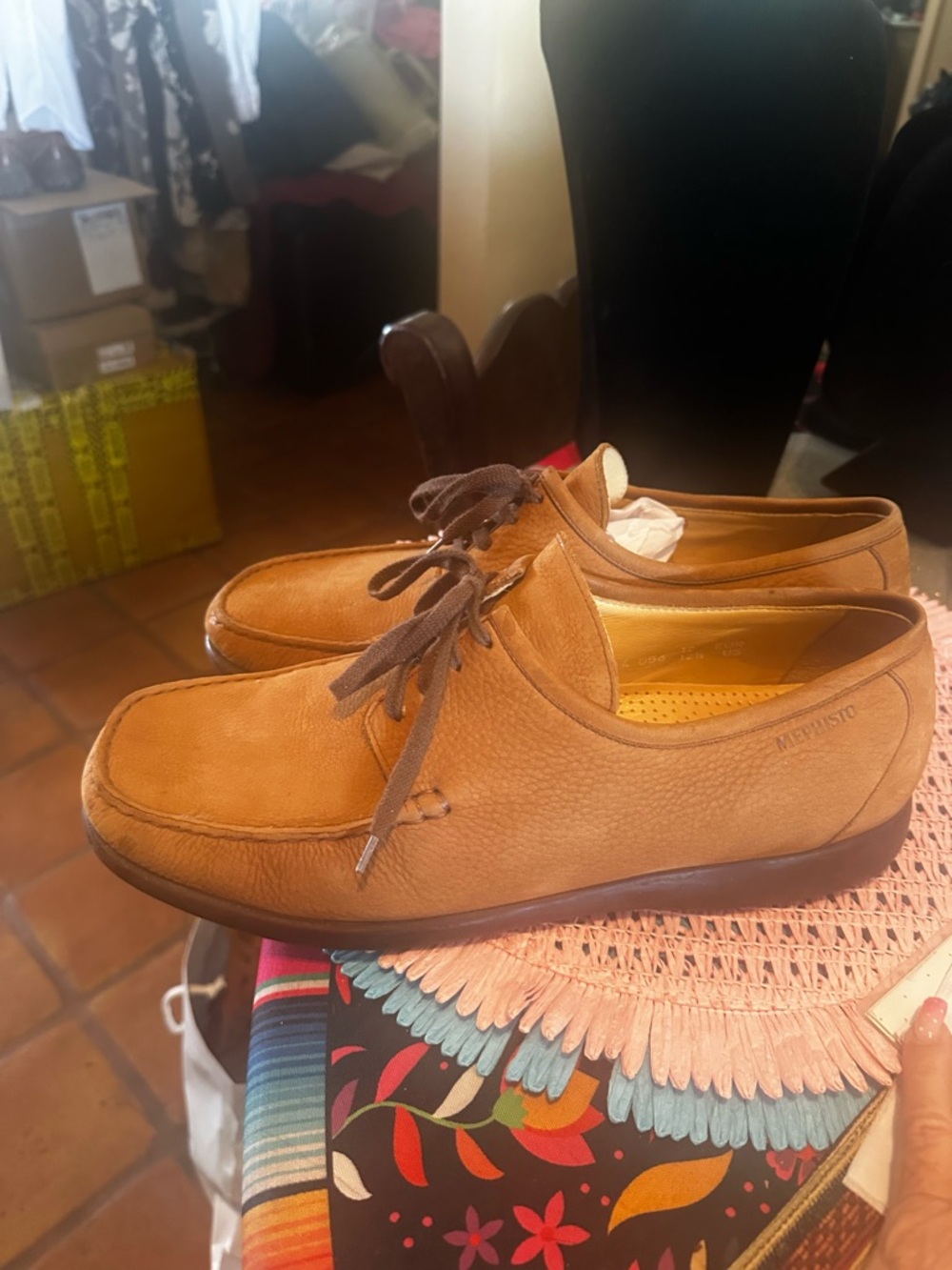 Men’s Mephisto Suede Shoes